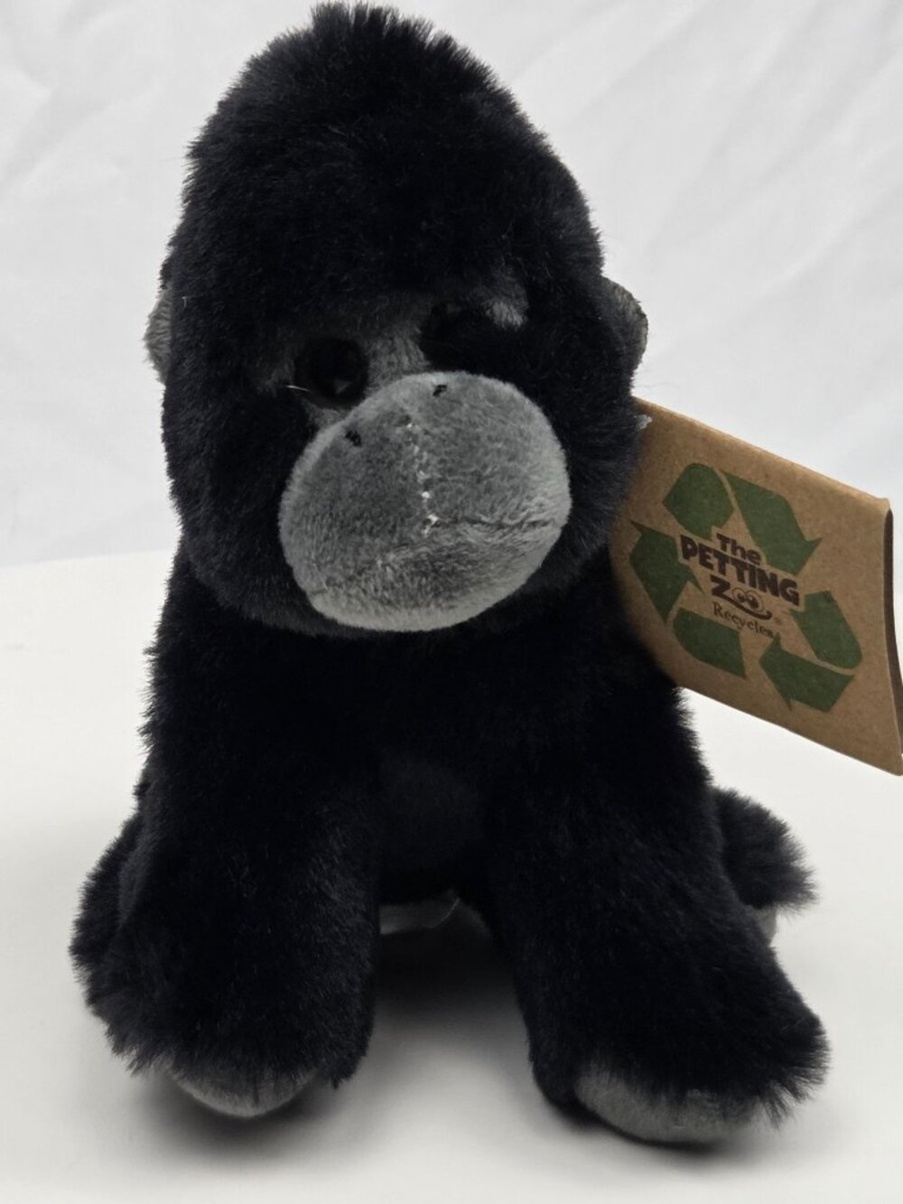 The Petting Zoo Silverback Gorilla Stuffed Animal Plush Toy 6"